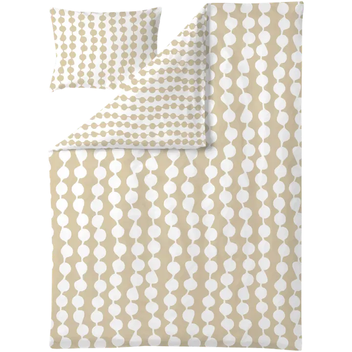 Voodipesukomplekt Pampula 150x210+50x60 beež