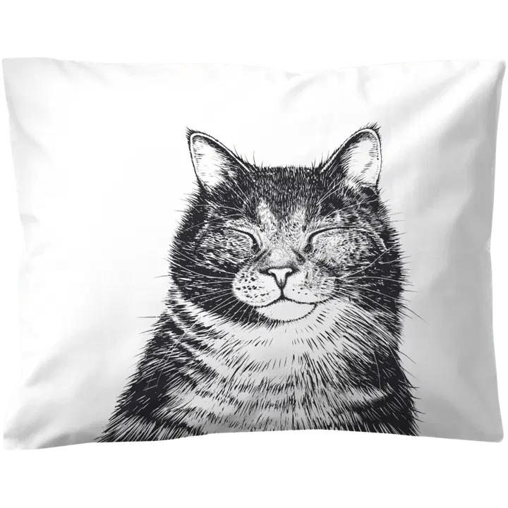 Padjapüür Kass 50x60 must/valge