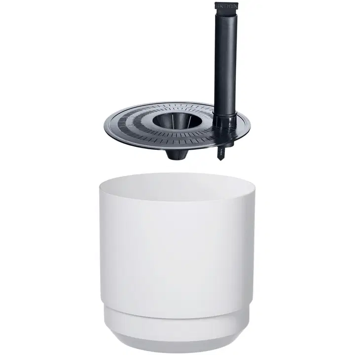 Lillepott pauliina 14 cm, valge plast