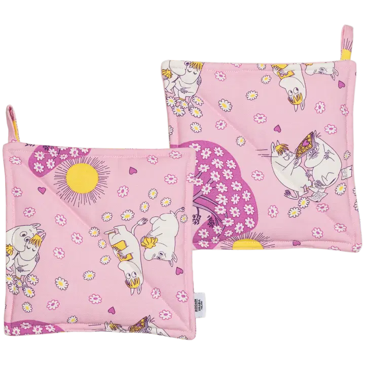 Pajalapid 2tk Muumid Kullakesed 22x22 roosa