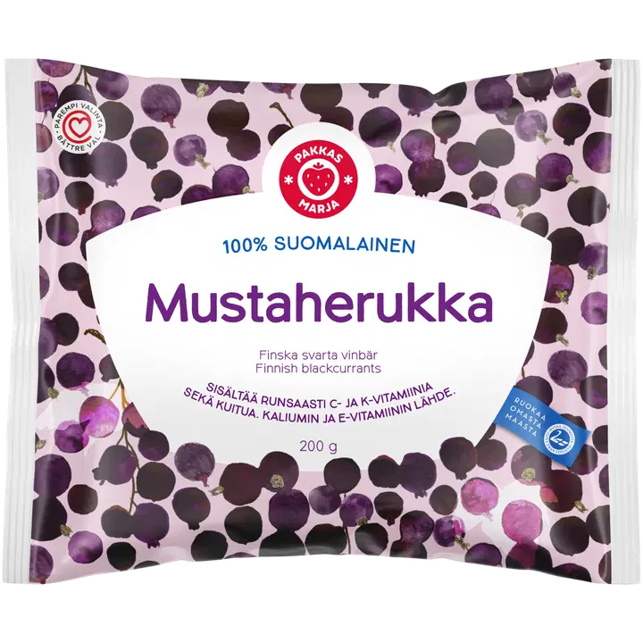Pakkasmarja Mustad Sõstrad 200 g