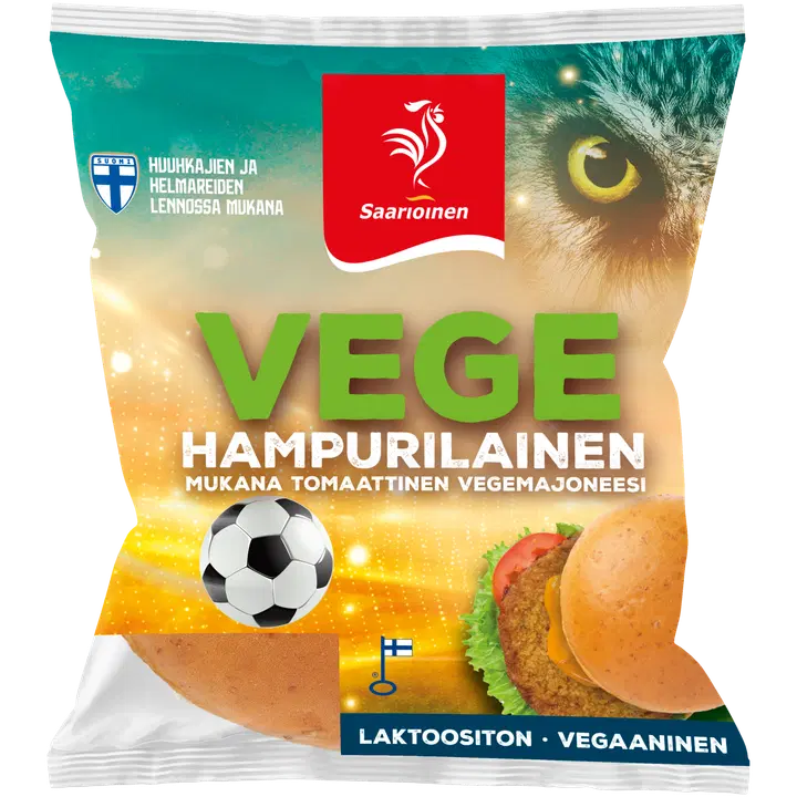 Saarioinen Vegan hamburger 150g
