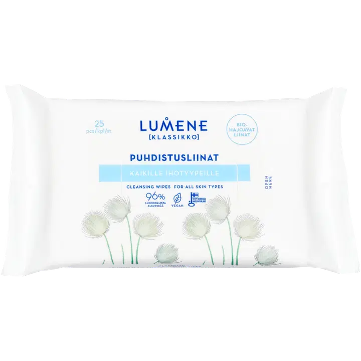 Lumene näopuhastussalvrätikud Lumene Klassikko 25tk