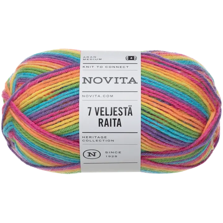 Lõng 7 Veljestä Raita 100G 980