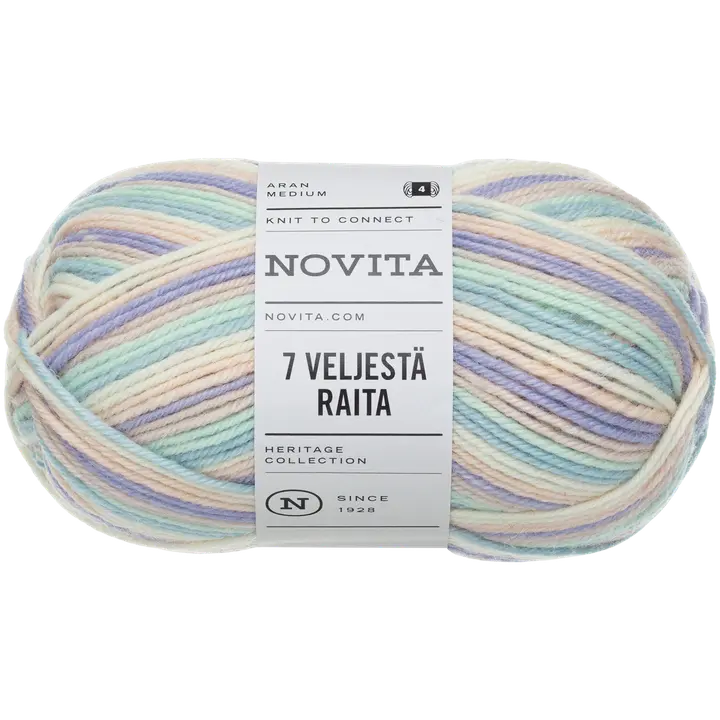 Lõng 7 Veljestä Raita 100 g 974