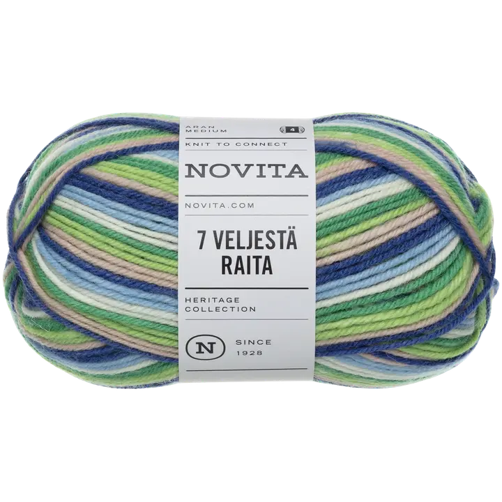 Lõng 7 Veljestä Raita 100 g 975