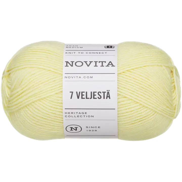 Lõng 7 Veljestä 100g kollane 222