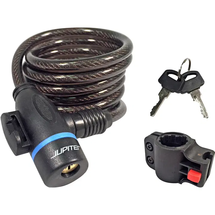 Spiraallukk 150 cm / 8 mm, must