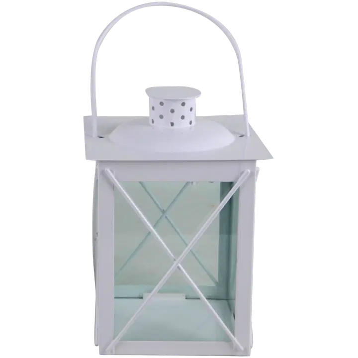 Latern 21 cm valge