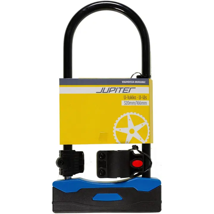 Jalgrattalukk U 320/166 mm, must