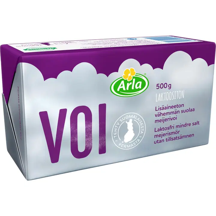 Arla vähese soolasisaldusega või, laktoosivaba, 500 g