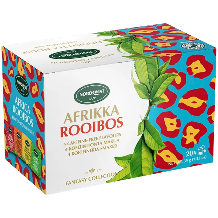 NORDQVUST Aafrika Rooibos maitsestatud teede valik 20 x 1,75g