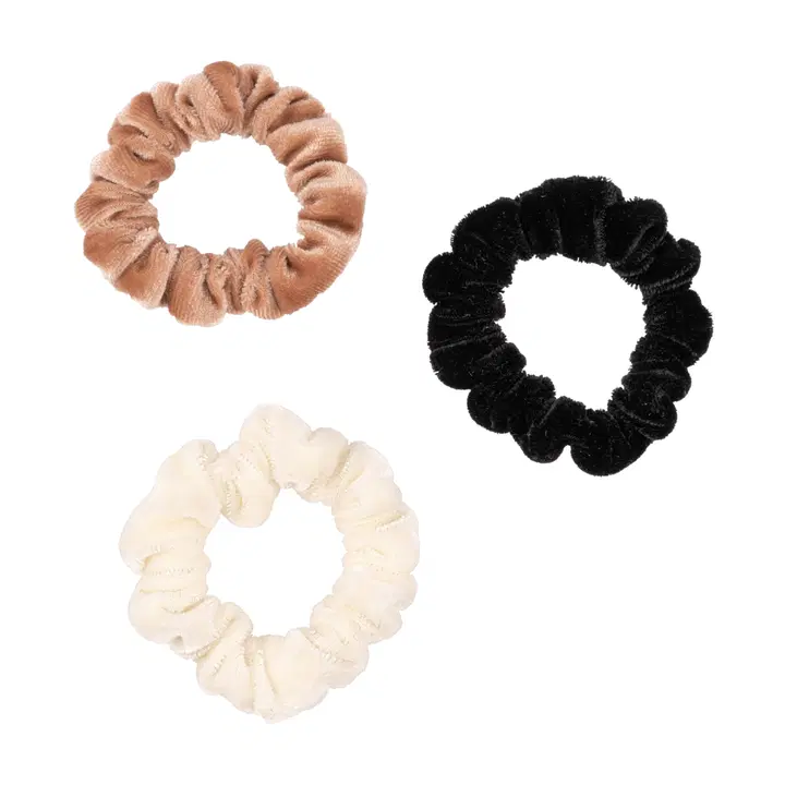 Ibero juuksekumm Scrunchie samet 3tk