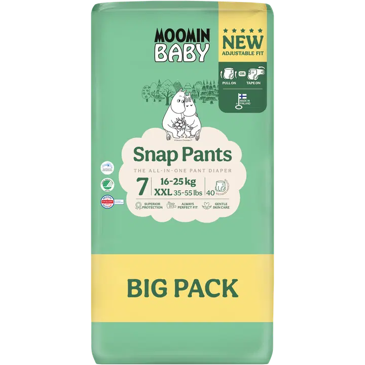 Moomin Baby Snap püksmähkmed S7, 16-25 kg, 40 tk