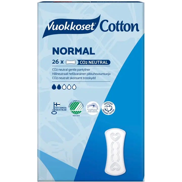 Vuokkoset Cotton Normal pesukaitse 26 tk