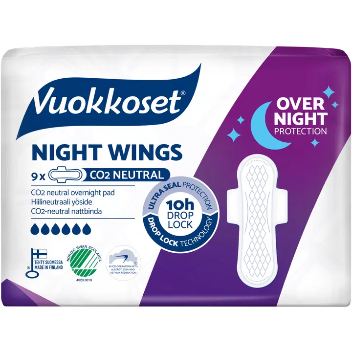 Vuokkoset Night hügieeniside 9tk