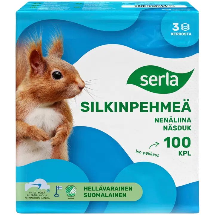 Taskurätikud Serla 3-kihiline 100tk