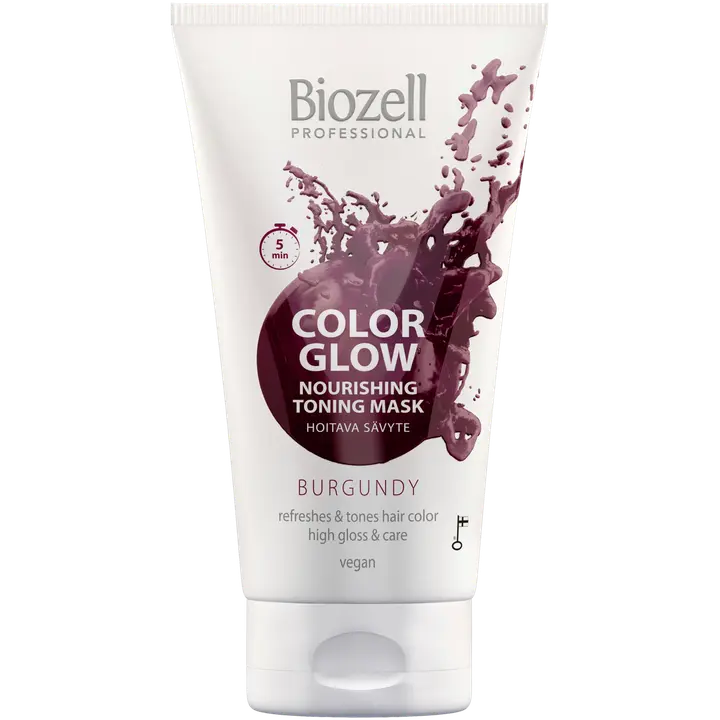 Biozell tooniv mask Color Glow Burgundy 150ml