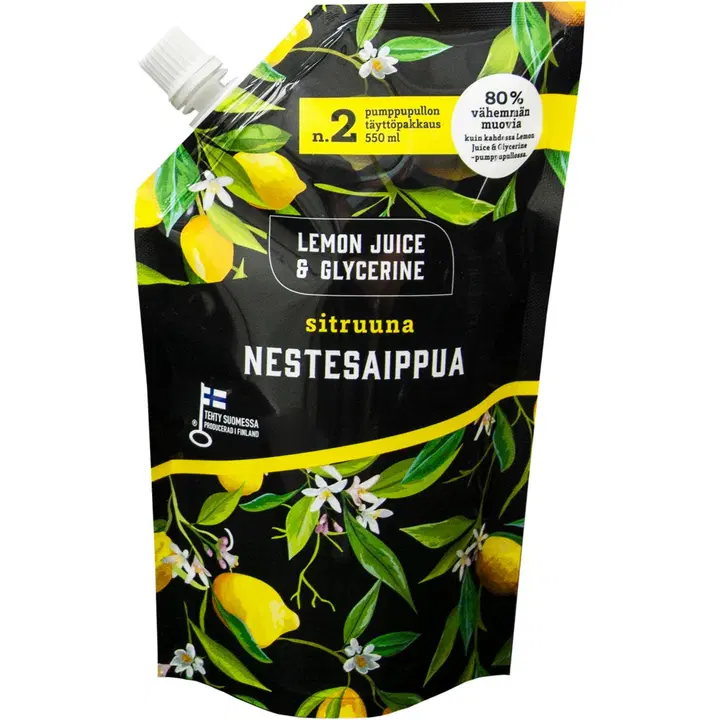 Vedelseep/täitepakk Lemon Juice&Glycerine 550ml
