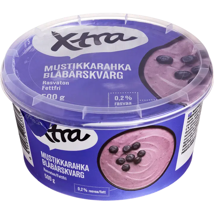 Xtra rasvatu kohupiim mustika, 500 g
