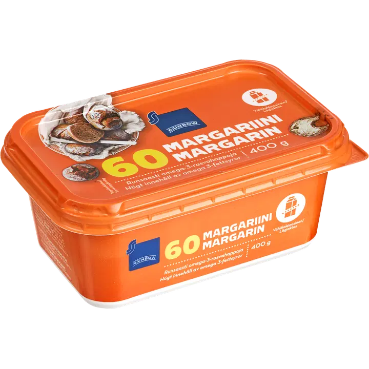 Vähendatud rasvasisaldusega margariin 60%, 400 g