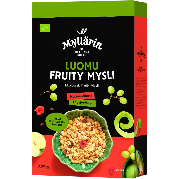 Müllärin müsli puuvilja ja marjadega, mahe, 375g