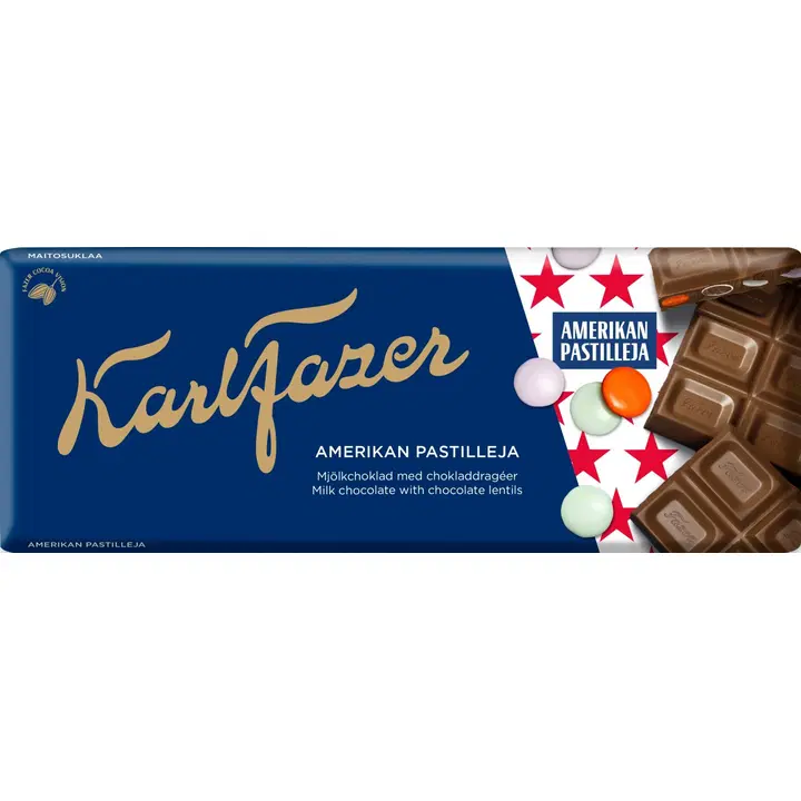 .KARL FAZER American lentils piimašokolaad šokolaadidražeedega 180g
