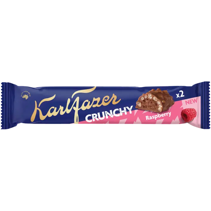Fazer Crunchy vaarikatäidisega šokolaadibatoon 50g