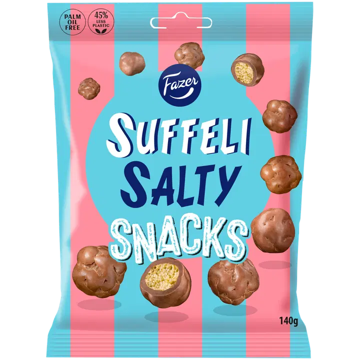 Fazer Suffeli Salty Snacks kommikott 140g