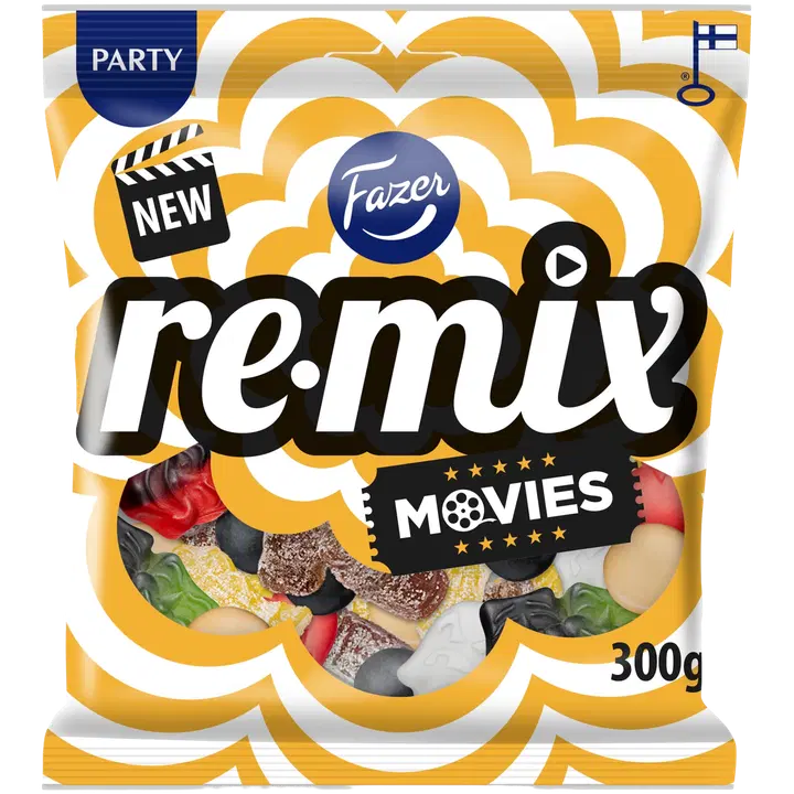 Fazer Remix Movies kummikommid 300g