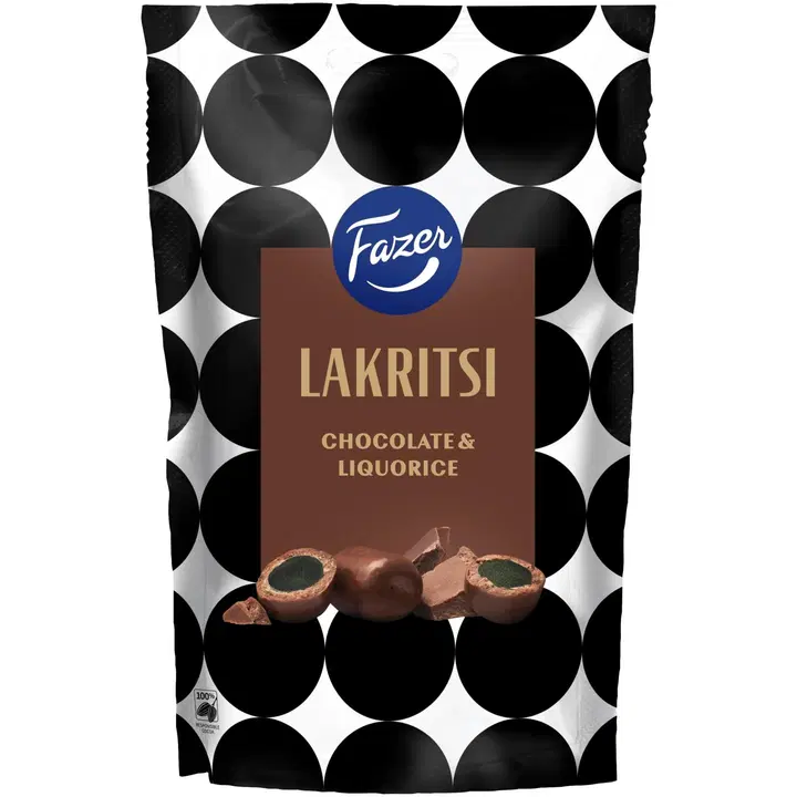 Fazer lagritsapallid šokolaadis 140 g