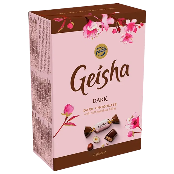 Geisha Dark kommikarp 150g