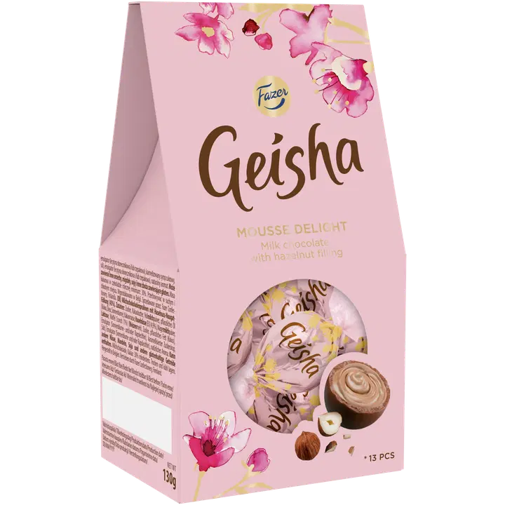 Fazer Geisha Mousse Delight kommikarp 130g