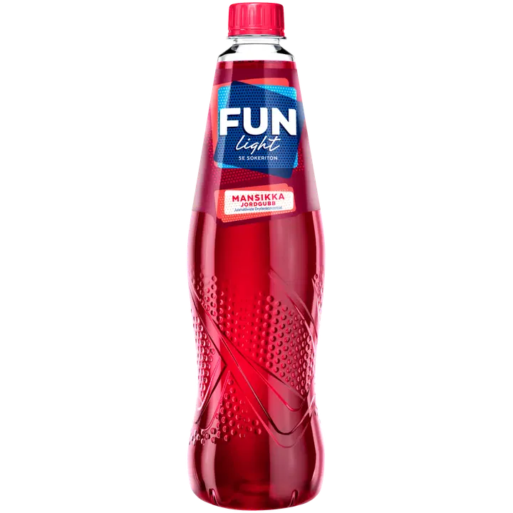 FUN Light jordgubb smakande dryckeskoncentrat 1,0l