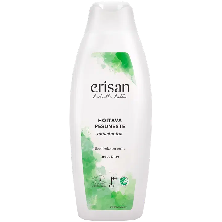 Erisan õrn värvaine- ja lõhnavaba dušigeel 400ml