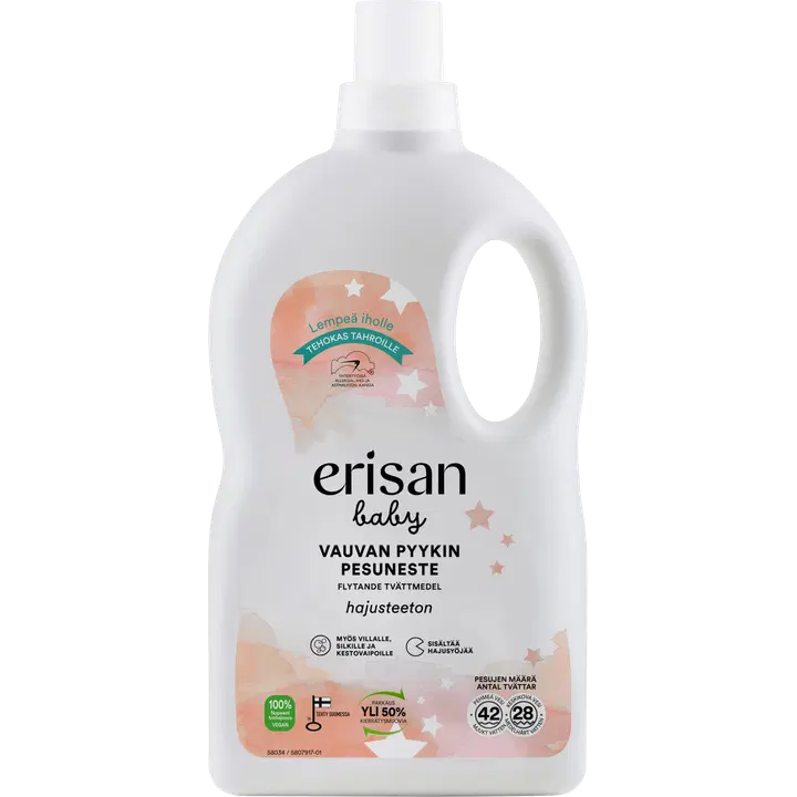 Pesugeel Erisan imiku riietele lõhnavaba 1,5l