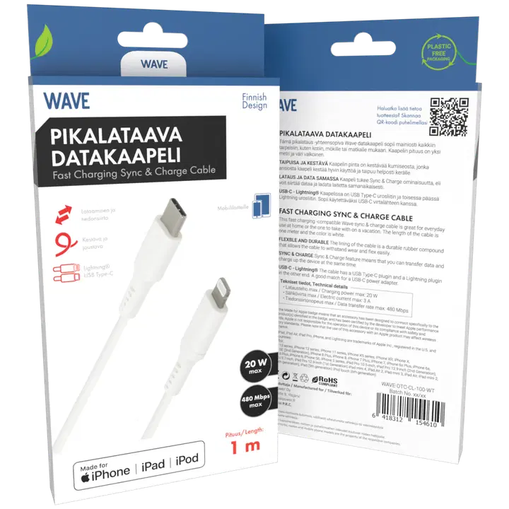 Datakaabel type-C Lightning (Mfi) 1m
