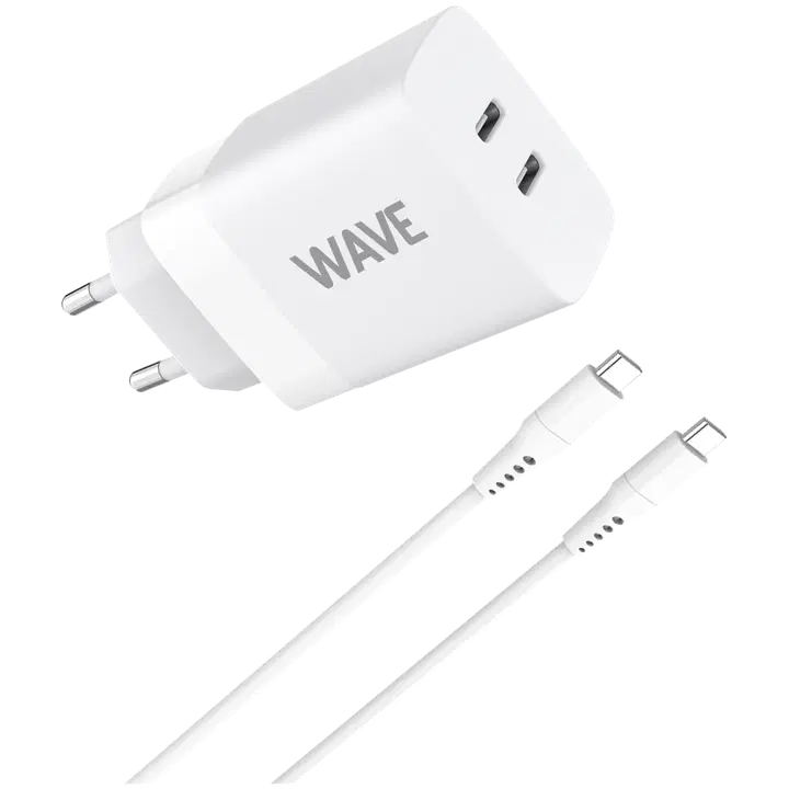 Kiirlaadija GaN 2xUSB-C 35W+USB-C kaabel