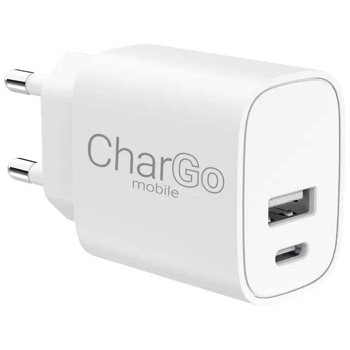 Laadija CharGo 1xUSB-A+1xUSB-C 17W