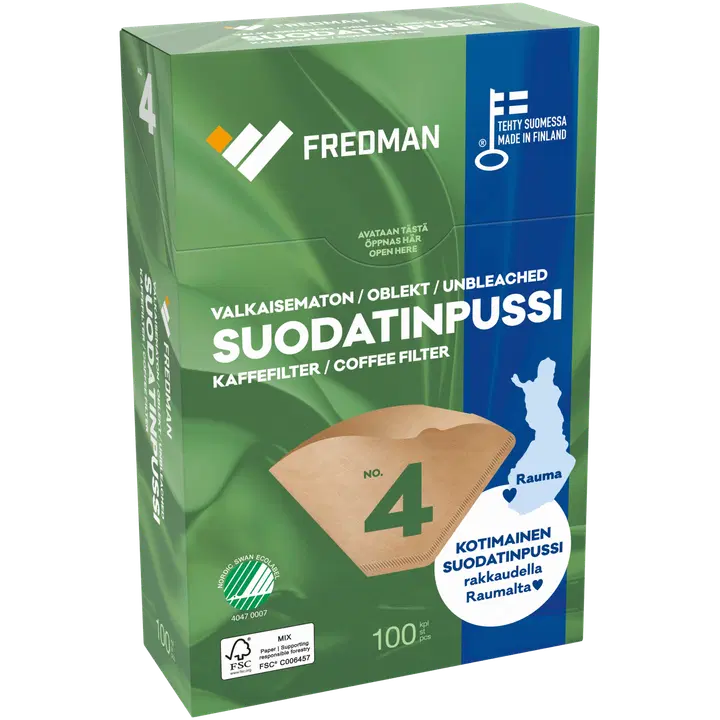 Fredman Kohvifilter N:04 /100, pruun