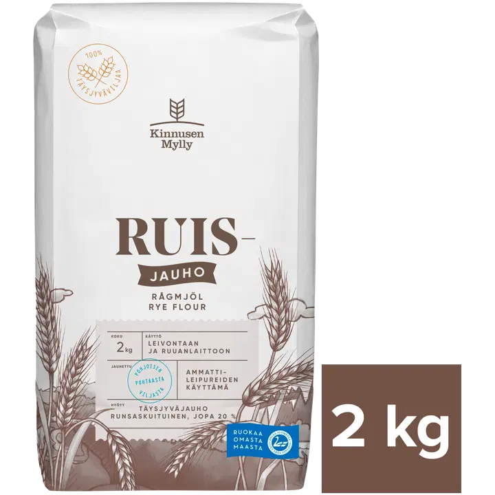 Kinnusen Mylly rukkijahu 2 kg