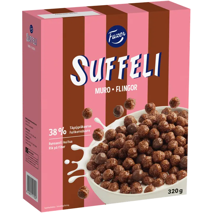 Fazer Suffeli kakaoga hommikuhelbed 320g