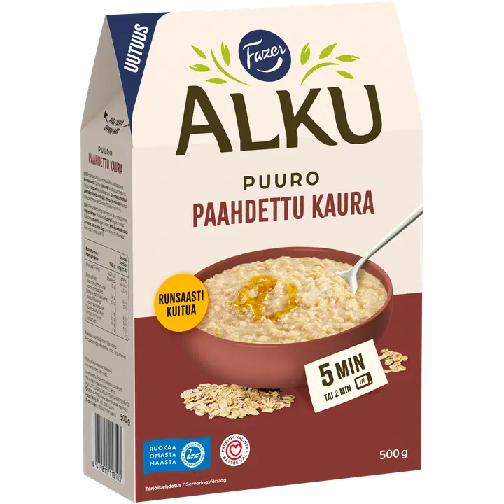 Fazer Alku puder röstitud kaerahelvestest, 500 g