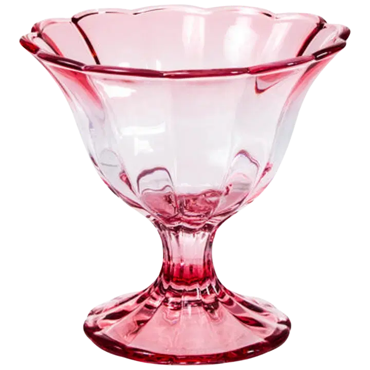 Klaasit kauss roosa 12 cm