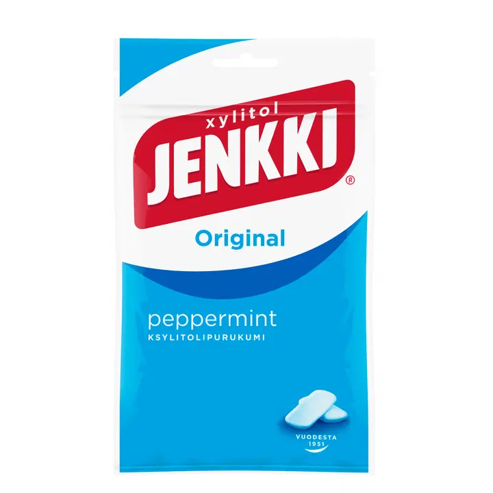 Jenkki Peppermint närimiskummid ksülitoliga 100g