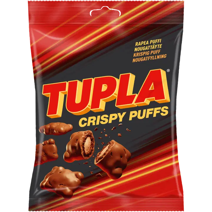 Tupla Crispy puffs šokolaadimaiused 140g