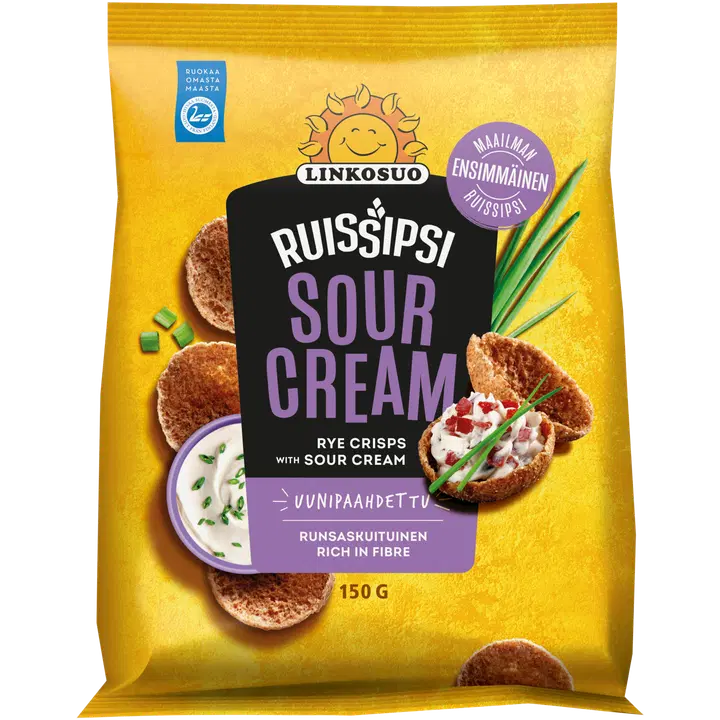 Linkosuo hapukooremaitselised rukkisuupisted 150 g