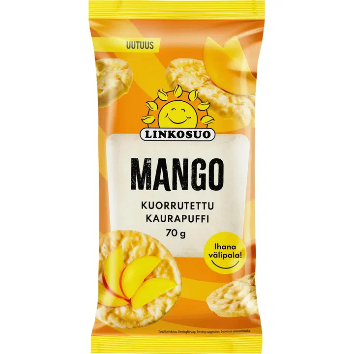 Linkosuo kaerakrõps mangomaitselise kattega 70g