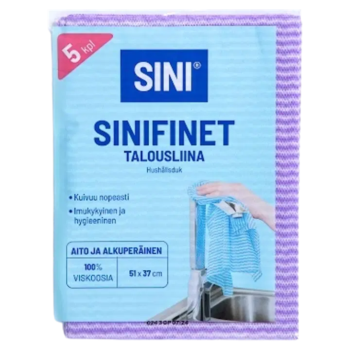 Sini puhastuslapid 5tk