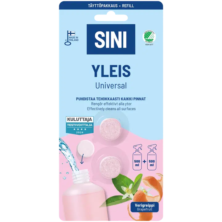 Sini ülpuhastusvahendi täitetablett 2tk